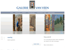 Tablet Screenshot of galerievanveen.nl